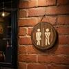 Vintage Hanging Room Sign Wooden Restroom Signs, Men's And Women's Wall Half Toilet Solid Wood Art Bathroom Decor Sign, Rustic Signs Office
