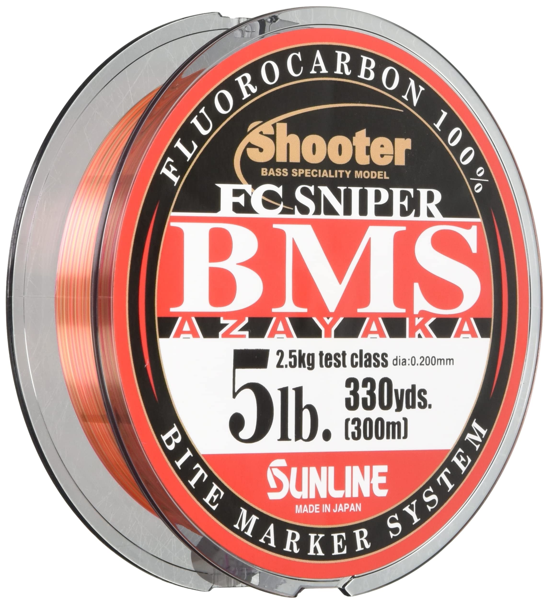 

SUNLINE Флюорокарбоновая леска Shooter FC BMS 5 цветов, Sniper, AZAYAKA, 300м, 5lb,