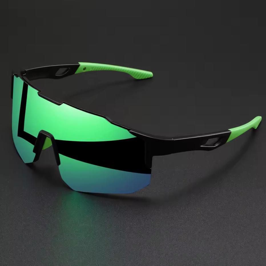 Oversized Colorful Sports Sunglasses - Wraparound Design Unisex Comfort Fit for Cycling Hiking Outdoor 7
