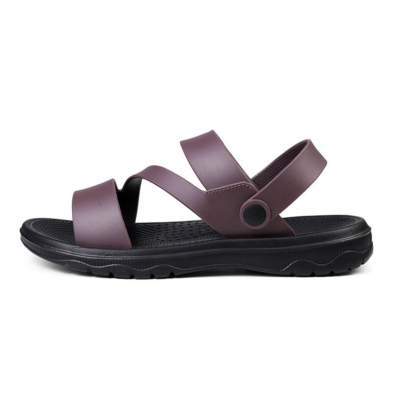 

Мужские сандалии Летние Нескользящие Мягкая Прочная Подошва Уличные Сандалии Модная Пляжная Обувь Повседневные Легкие Удобные Шлепанцы 46 коричневый