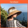 Summer Straw Hat For Women Foldable Sun Protection Hat With Butterfly Decor For Beach And Casual Wear