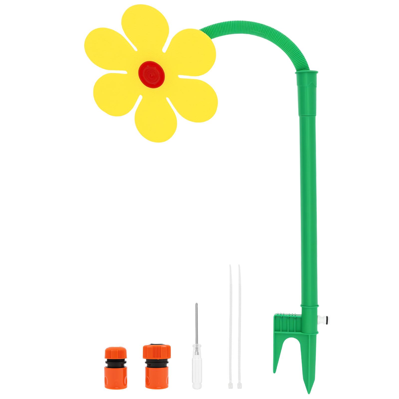 Crazy Daisy Sprinkler 360 Rotating Dancing Flower Water Sprinkler Adjustable Lawn Sprinkler Garden Yard Decor жёлтый