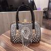 2026 New Boston Pillow Bag Fashion Diamond Set Handbag