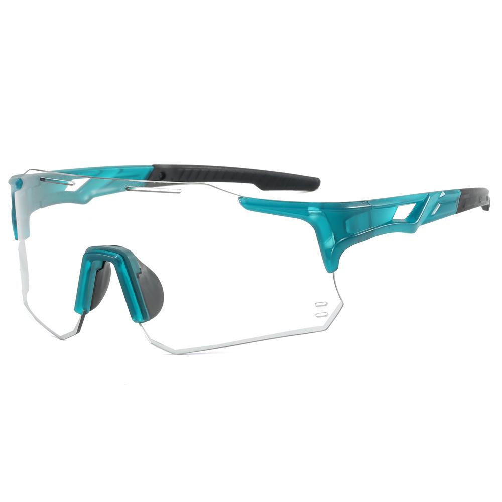 Winddichte bunte rahmenlose photochrome Radsport-Sonnenbrille für Tag- und Nachtgebrauch