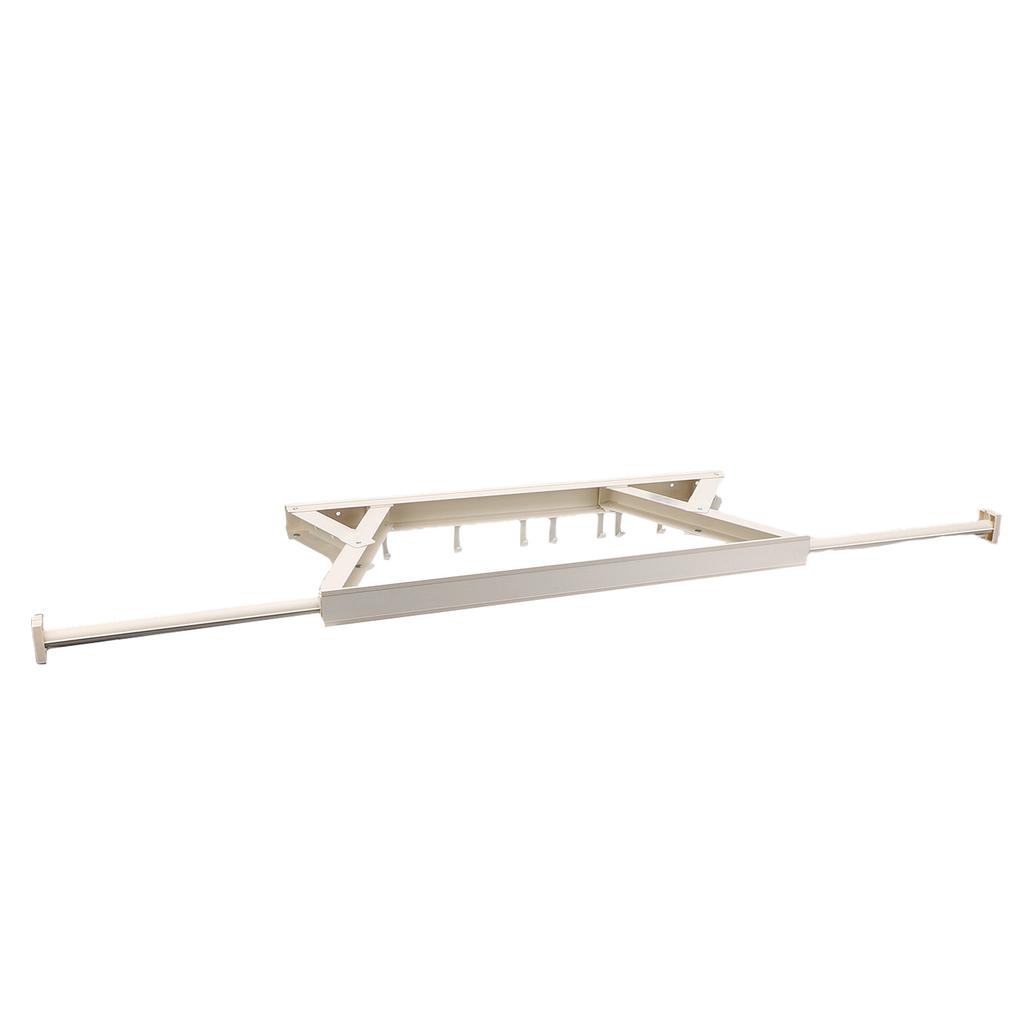 Wall Mounted Clothes Drying Rack Aluminum Retractable Folding Clothes Hanger Rack with Adhesive for Laundry Balcony Bathroom