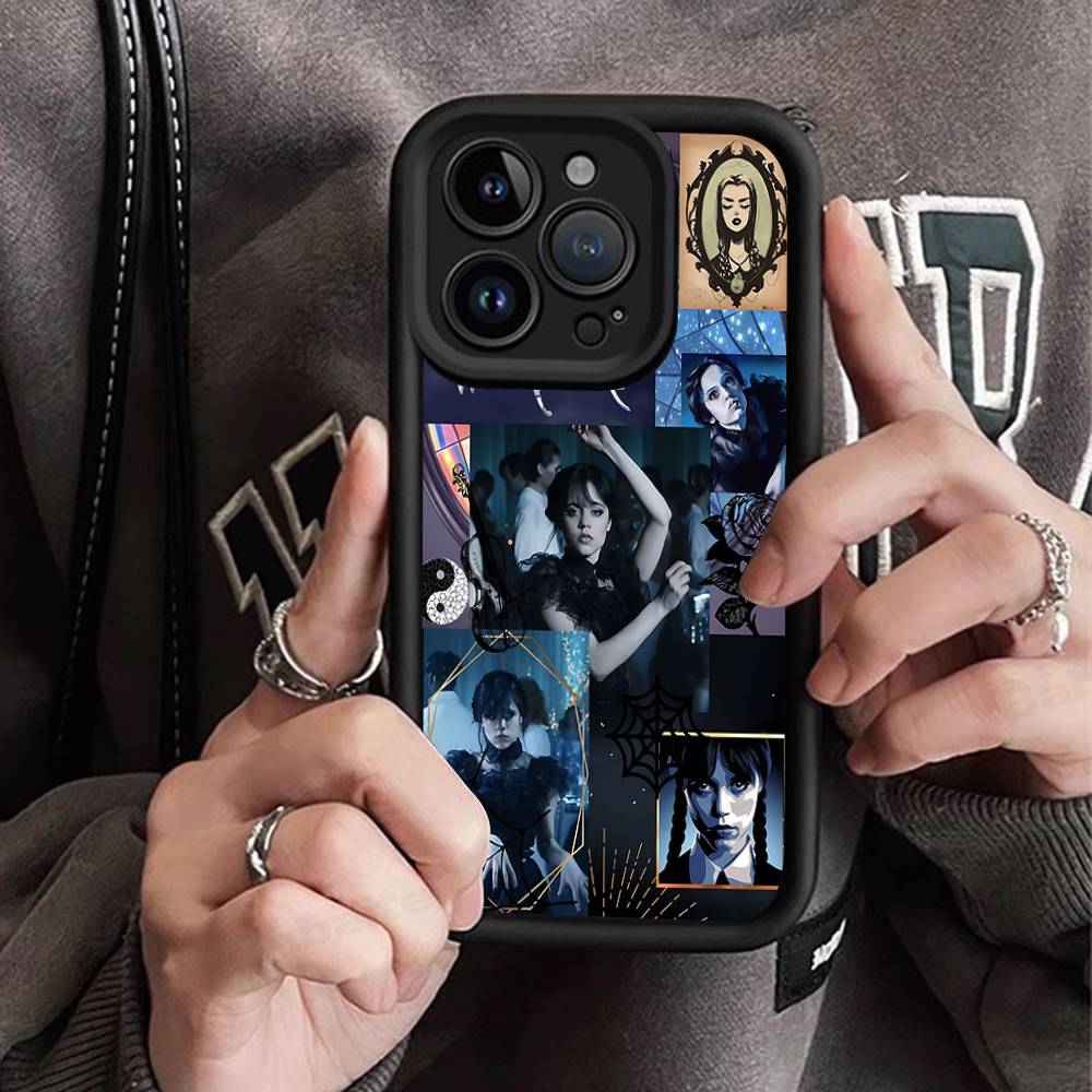 American W-WednesdayS Movie TV A-Addams Phone Case For IPhone 17 16 15 14 13 12 11 Pro Max Mini Plus Soft TPU Back Cover