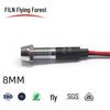 8mm Einbau-LED-Kontrollleuchte, 12V/220V, Wasserdicht & Staubdicht (FL1M-8CW-1)