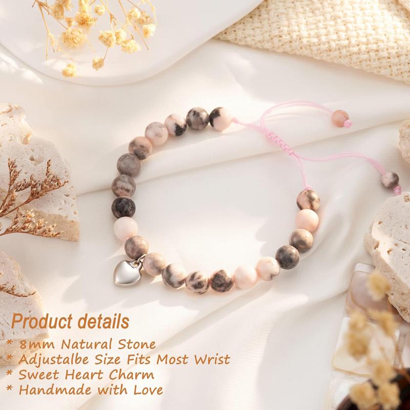 Fashion Women Teen Girl Gifts, Natural Stone Bracelets Trendy Stuff Inspirational Teen Girl Women Gifts Ideas