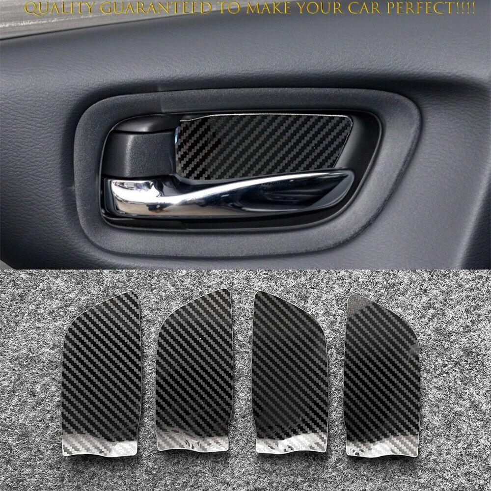 For Nissan Murano 2015-2024 Carbon Fiber Metal Look Inner Door Handle Stickers