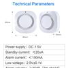 Graffiti WiFi Smoke Detector & Alarm with Tuya Zigbee 3.0 APP Remote Sensor
