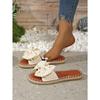 Slipper Women's Bow Flat Heel 2025 Summer New Sandals Fashion Wear Sandals Half Slipper Women