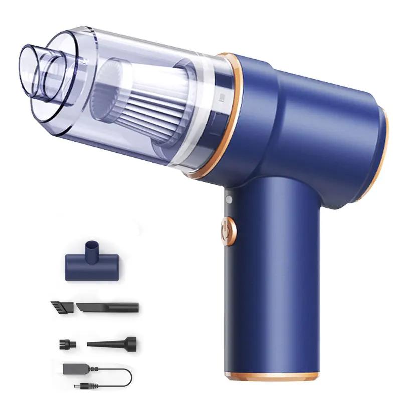 

2-в-1 мощный 12000Pa беспроводной автомобильный пылесос мини портативный пылесос и фен автомобильная домашняя чистка клавиатуры China синий