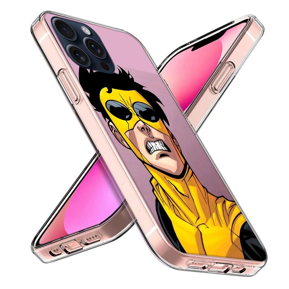 Cartoon Invincible Clear Phone Case For Iphone 17 Air 16 Pro Max 15 Pro 14 Plus 17E 16E 11 13 12 Mini Cover Cases Fundas Cell TP