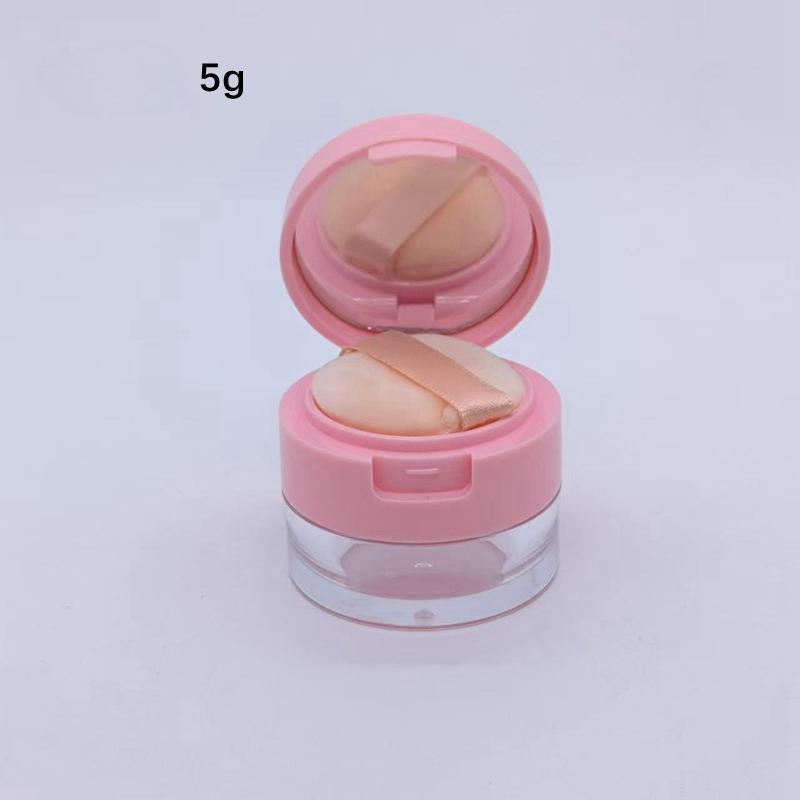 Travel Makeup Companion! Mini Round Compact, 3g/5g Refillable Case for Loose & Pressed Powder, Blush. Lightweight & Pocket-Sized
