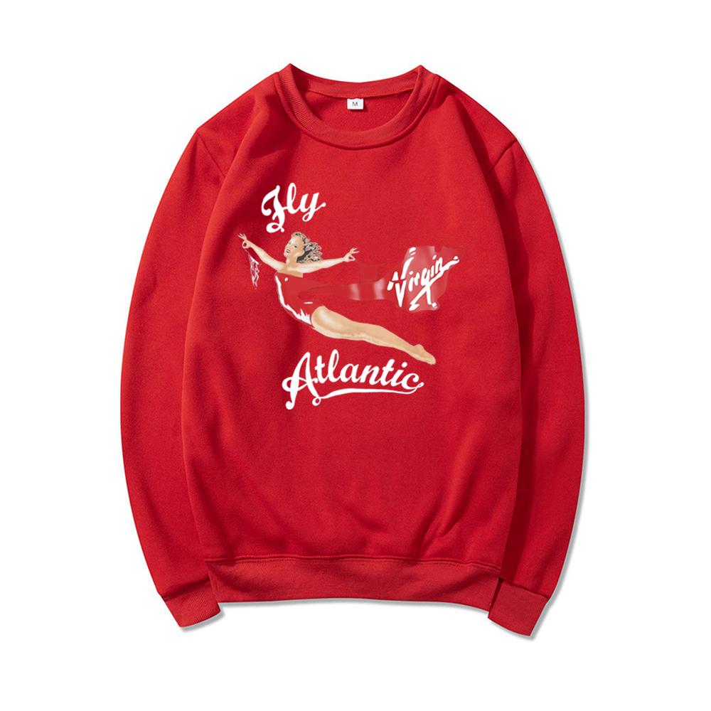 

Винтажная толстовка принцессы Дианы Ретро 80-х Худи Унисекс С длинным рукавом Круглый вырез Толстовки Уличная одежда Пуловеры S