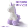 Sternen Einhorn Plüschtier, Cartoon Tier Großes Pferd Puppe, Kinder Geburtstagsgeschenk für Mädchen, Schlafzimmerdeko Weiches Kissen, 30cm