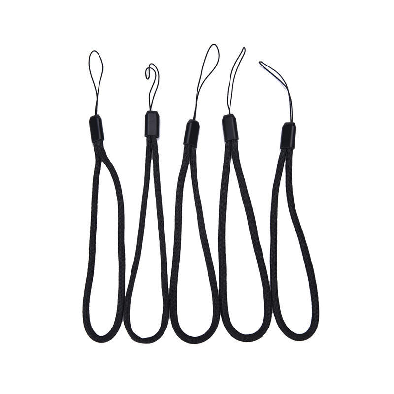 5X Black Nylon Wrist Strap Lanyard For Camera Cell Phone Ipod Usb Mp3 Mp4
