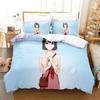 Anime Megumi Kato Saekano Bedding Set Duvet Cover Bed Set Quilt Cover Pillowcase Comforter King Queen Size Boys Adult Bedding