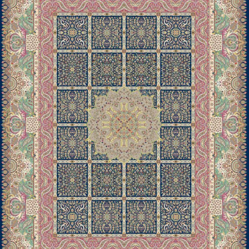 Indian Moroccan Carpet Area Rug Floor Mats Ethnic Style Children Play Mat Bedroom Trendy Non-slip Living Room Flannel Home Decor