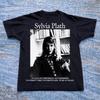 Sylvia Plath T-Shirt — Portrait Vintage Tee | Literary Gift for Book Lovers