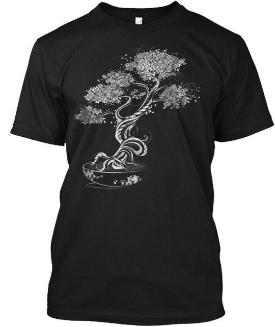 Футболка с изображением дерева бонсай и подарка. Сделано в США. Размеры от S до 5XL 4XL