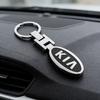YPGH8 Metal Car Keychain Key Ring Pendant Car Accessories For KIA K3 Sportage Carnival K5 Seltos Pegas KX1 EV5 Sonet EV6 K4 EV3 K9