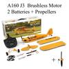 RC Plane RTF 2.4G Brushless Motor 3D/6G Remote Control Airplane Wltoys A160 Upgraded J3-CUB Ready To Fly