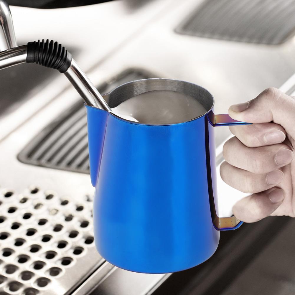 600ml Stainless Steel Titanize Coffee Pitcher Milk Frothing Cup Jug for   Art