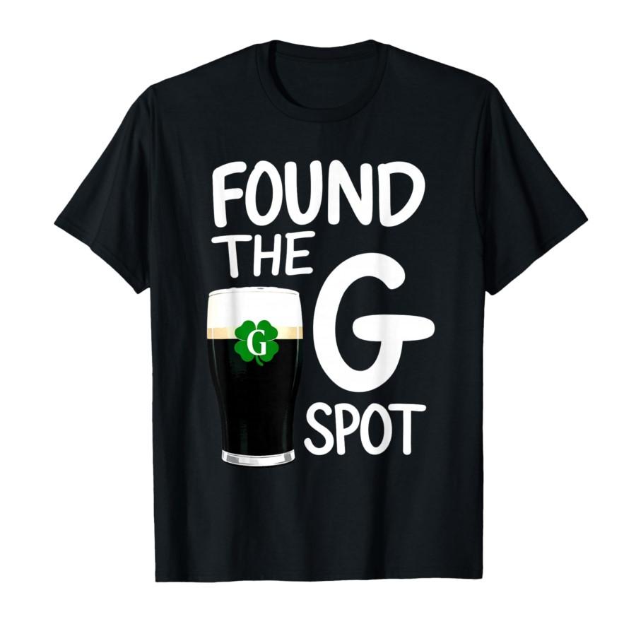 Found The G Spot Funny St Patricks Beer T-shirt For Men Women 100% Cotton T Shirts Short Sleeve Tops 0225-2 - Men s Summer Co... S разноцветный