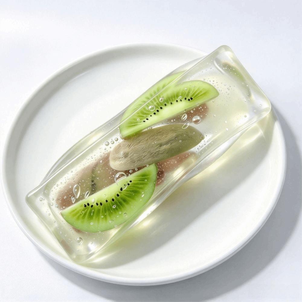 Transparent Fruit Bar Squishy Toy Soft Fruit Bar Fidget Toy Fruit Strip Squeeze Toy Ornament
