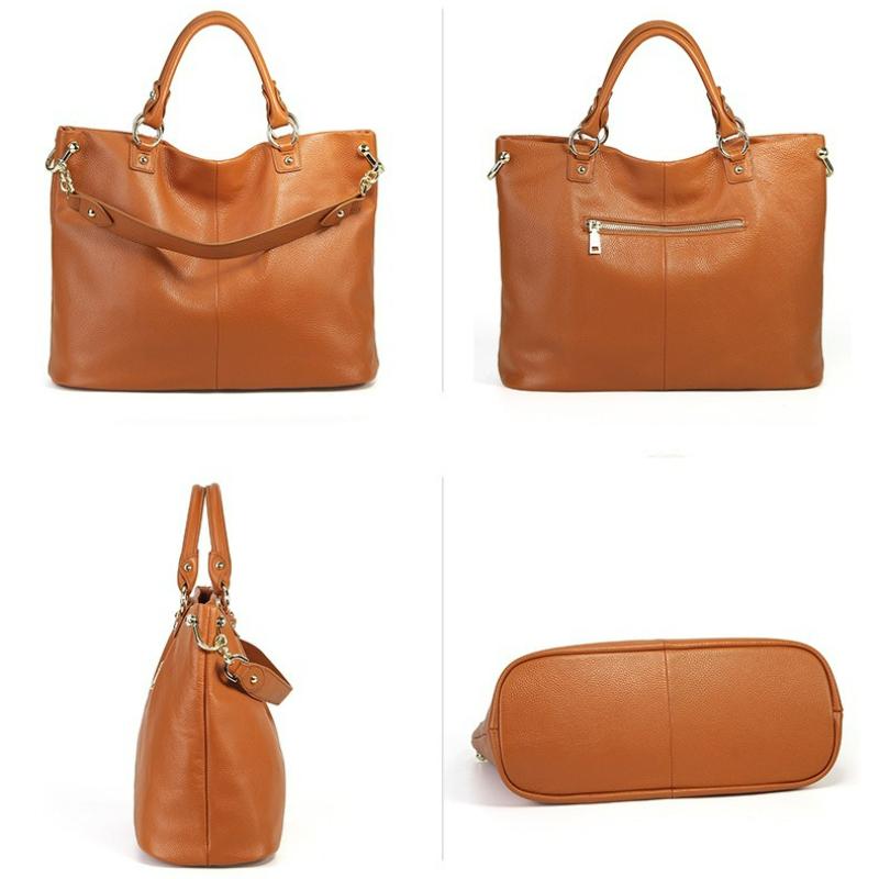 Hot Selling New High-end Top Layer Cowhide Women's Handbag, Fashionable Genuine Leather Women's Bag, Single Shoulder Crossbody Tote Bag
