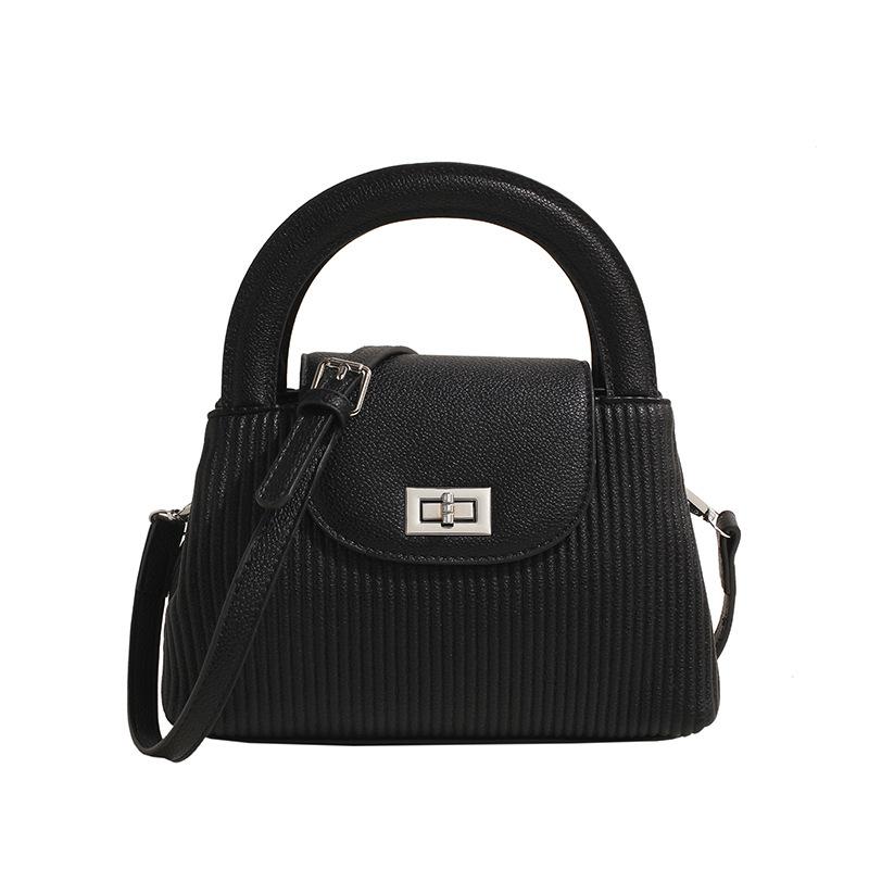 New striped simple messenger bag niche design shoulder bag trendy women's portable diagonal straddle bag