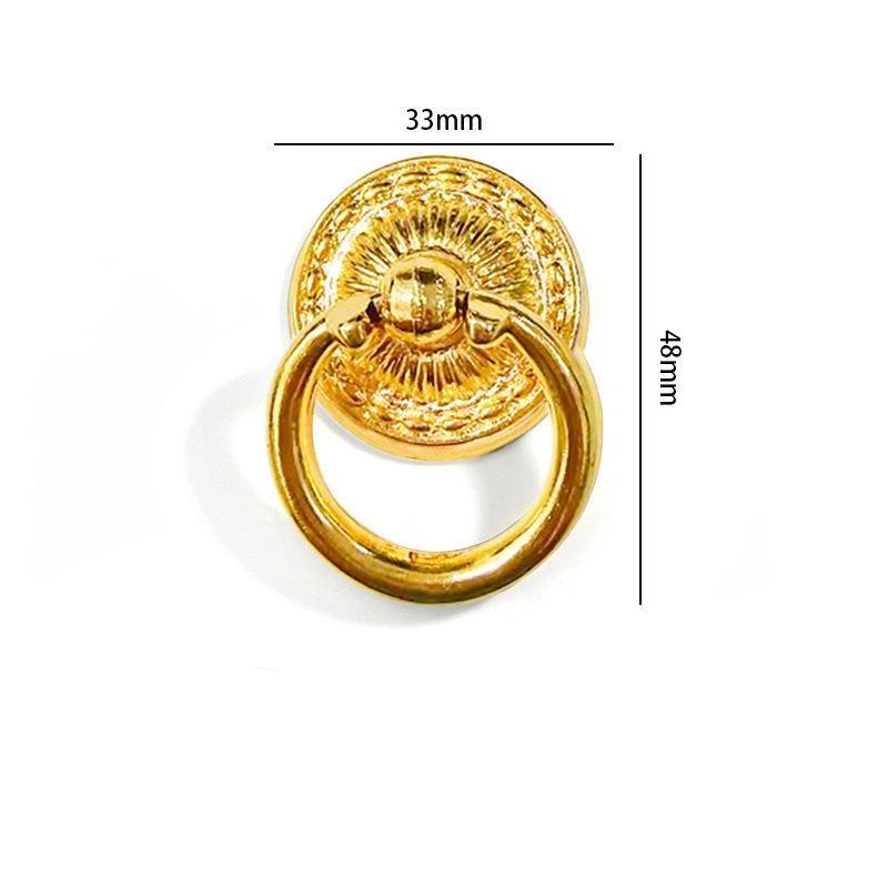 Heavy Duty Retro Drawer Ring Pulls Zinc Alloy Multiple Vintage Styles for Bathroom Wardrobe Cabinet Home Decor