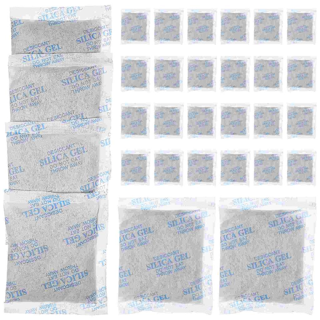 30 Pcs Packaging Desiccant Moisture Absorber for Safes Clothing Pouch Absorbers Storage Humidity Packets