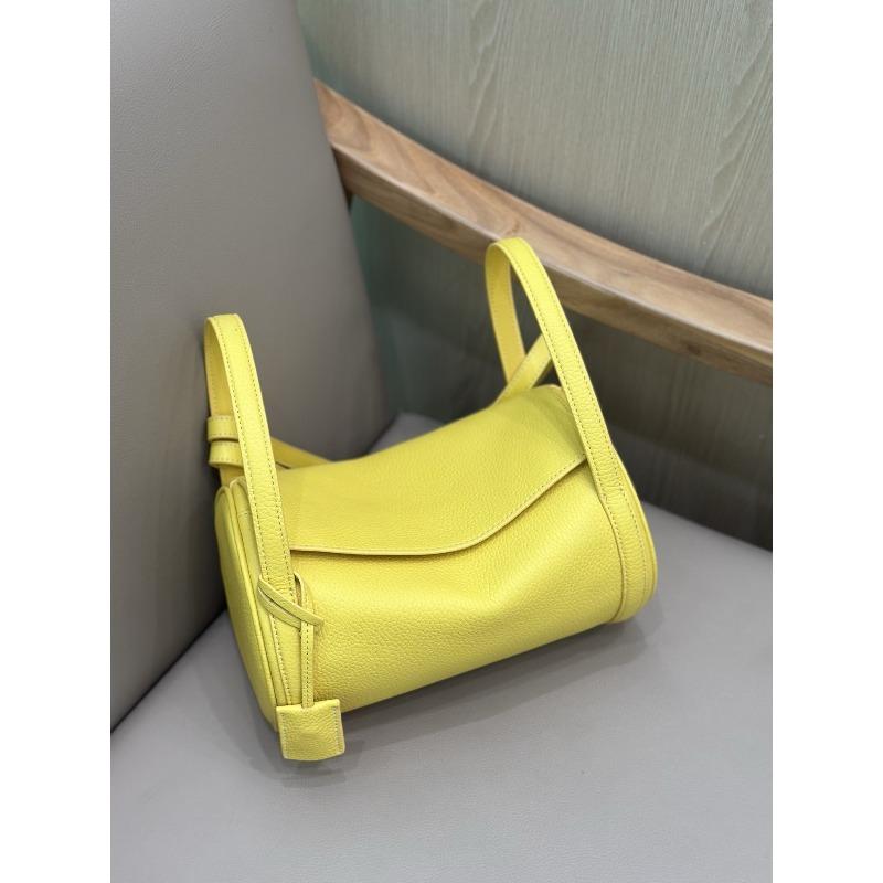 New Pen Holder Bag First Layer Cowhide High-end Pillow Bag Women's Underarm Bag Single Shoulder Messenger Bag Women's