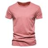 Summer Men's Solid Bamboo Cotton V-Neck T-Shirt - Hot Selling European & American Style