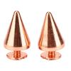 100 Sets Punk Cone Spikes Studs Electroplating Rose Gold Punk Cone Spiked Screw Rivets DIY Punk