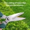 Garden Pruning Shears For Bonsai, Straight Head, Stainless Steel Non- Handle, Handy Trimming Tool For Home Use
