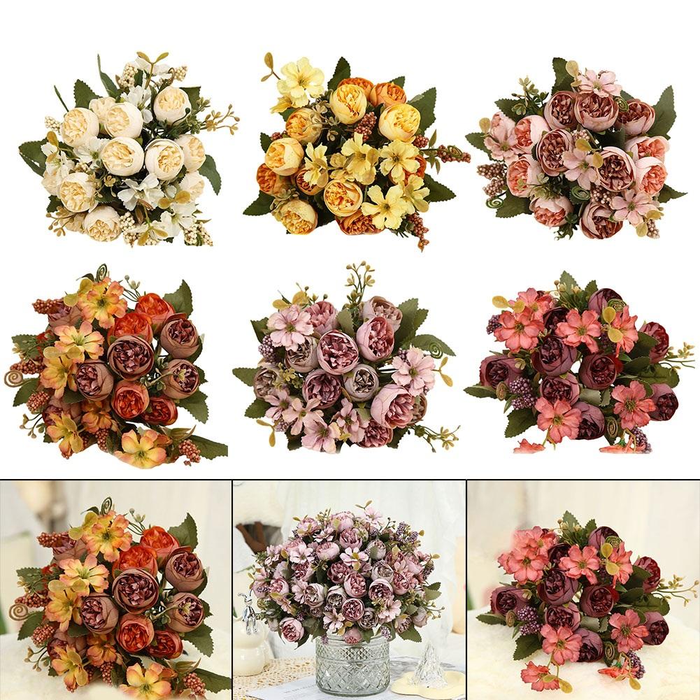 Office Decoration Rose Flower Rose Fake Flower Wedding Room Layout High Quality