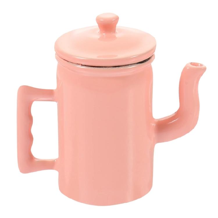 1/12 Scale Dollhouses Metal Coffee Maker Hinged Top Retro Miniature Kitchenware Metal Decorative Prop