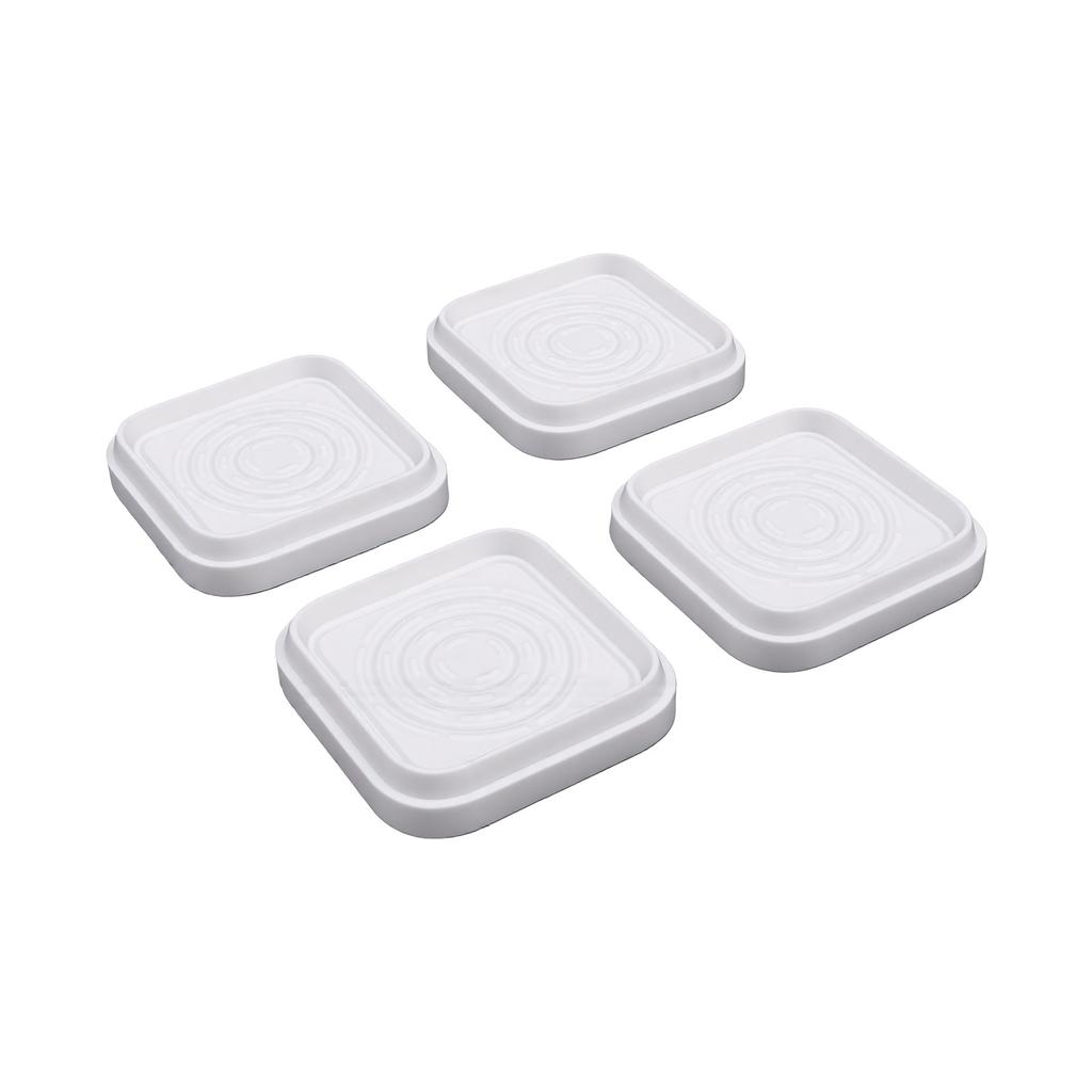4PCS Bed Risers and Furniture Risers Adjustable Raising Blocks Universal for Washing Machines Refrigerators Silent Type