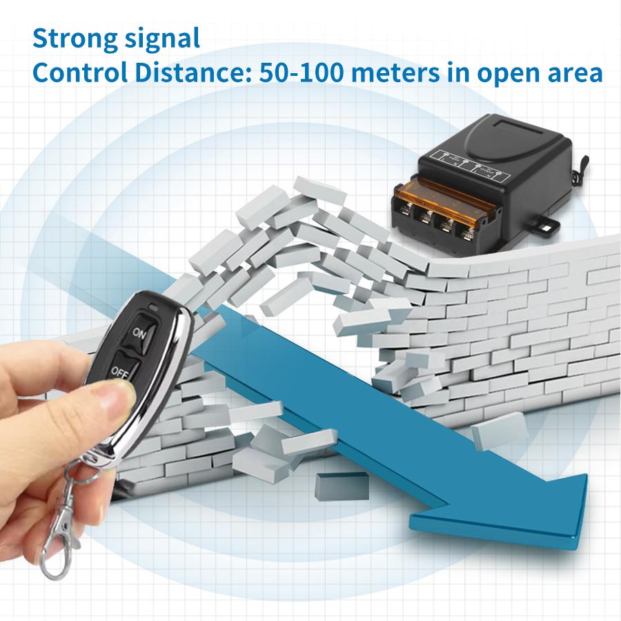 AC 75-220V 30A RF 433MHz Wireless Switch Reciver Relay Mini On Off Remote Controller Transmitter Home Appliance Control Module