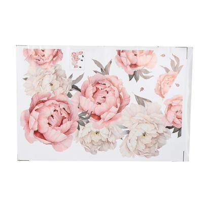 Peony Flower Pattern Wall Stickers Art Applique Bedroom Decoration Background Sticker