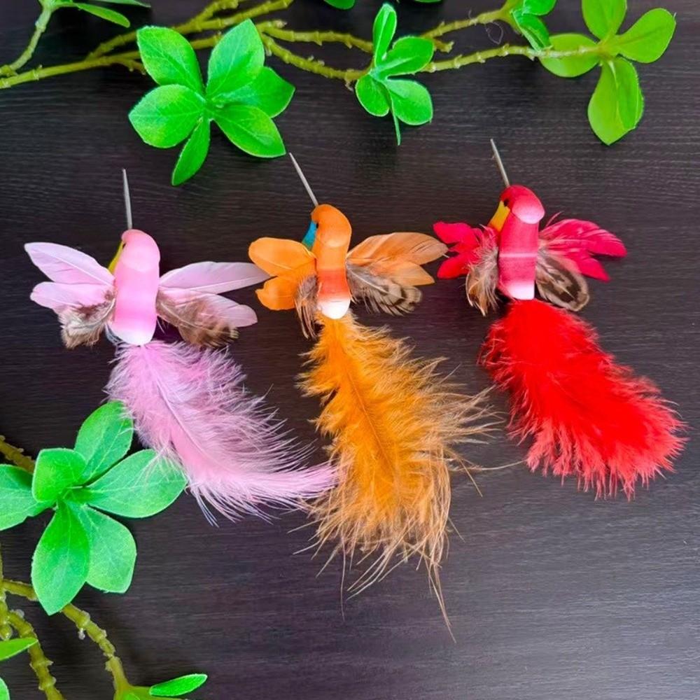 6pcs Photography Props Simulation Birds Colorful Artificial Birds  for Wedding Festival Home