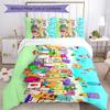 Set Biancheria da Letto Numberblocks Copripiumino Traspirante con Federe Biancheria da Letto Decorativa per Camera da Letto Decorazione per la Casa Regalo di Compleanno