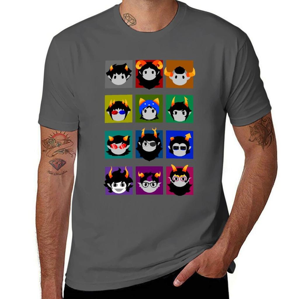 2026 New Fashion Chibi Homestuck Trolls TShirt Man T Shirts for Men Casual T Shirt Man Luxury High Quality Comfortable TShirt