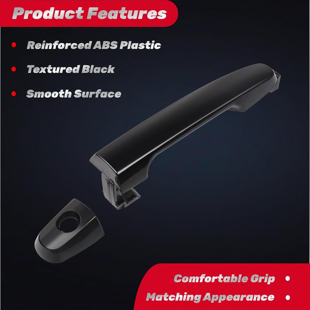 Exterior Door Handle Front Driver Passenger Side For 2002-2006 Toyota Camry, 2003-2013 Corolla Matrix, 2001-2008 RAV4, 2004-2008 Solara Prius, 2003