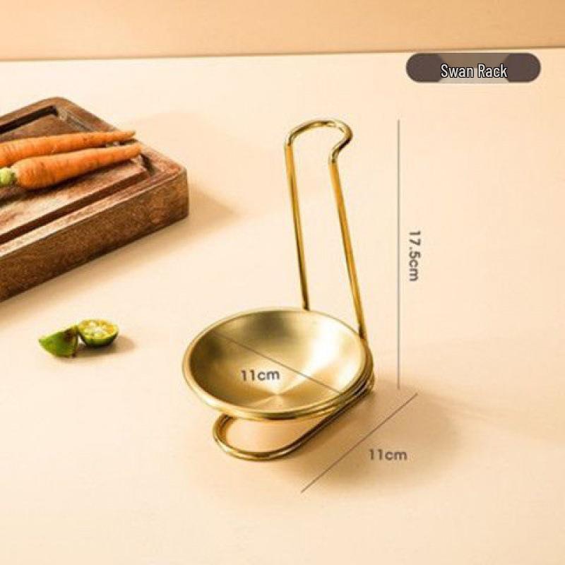 Stainless Steel Soup Ladle and Colander Holder Stand for Restaurants
