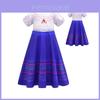 Vestido Vibrante Encanto Mirabel Isabela Pepa de Princesa para Festas de Cosplay de Meninas
