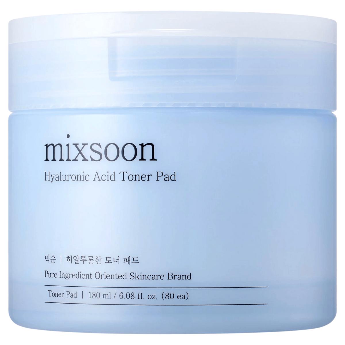 

MIXSOON - Hyaluronic Acid Toner Pad, 80pcs - moisturizing toning pads